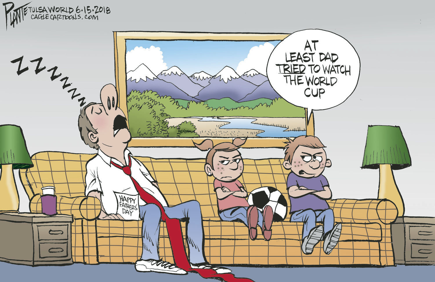 Bruce Plante Cartoon: The World Cup